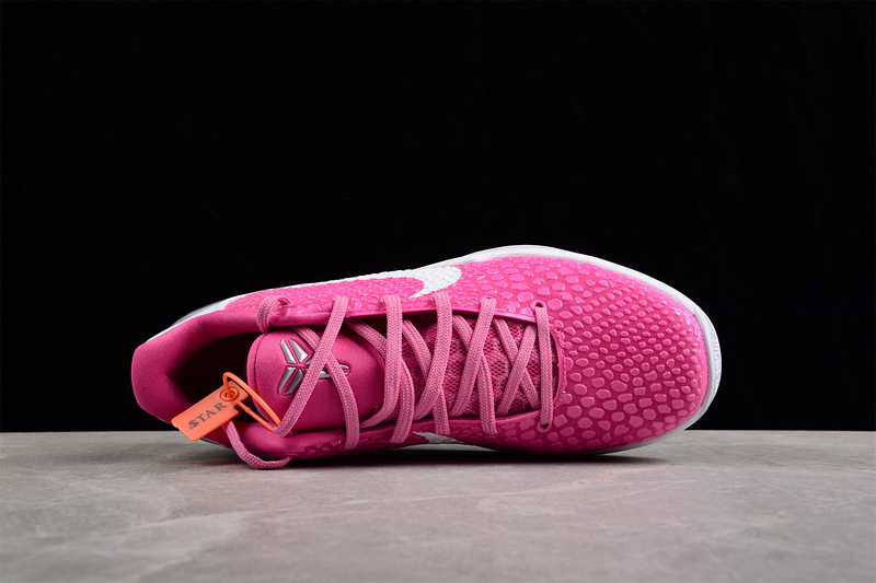 Zoom Kobe 6 Think Pink Pnkfr I/Whte-Mtlc Kay Yow 7