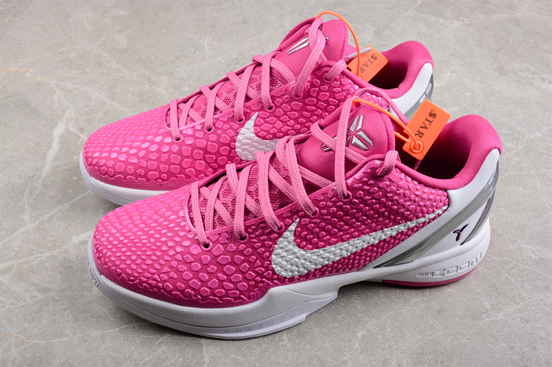 Zoom Kobe 6 Think Pink Pnkfr I/Whte-Mtlc Kay Yow 31