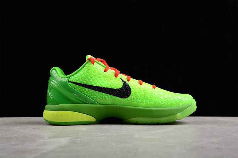 Zoom Kobe 6 Grinch Lime Green/Varsity Red-Black 25