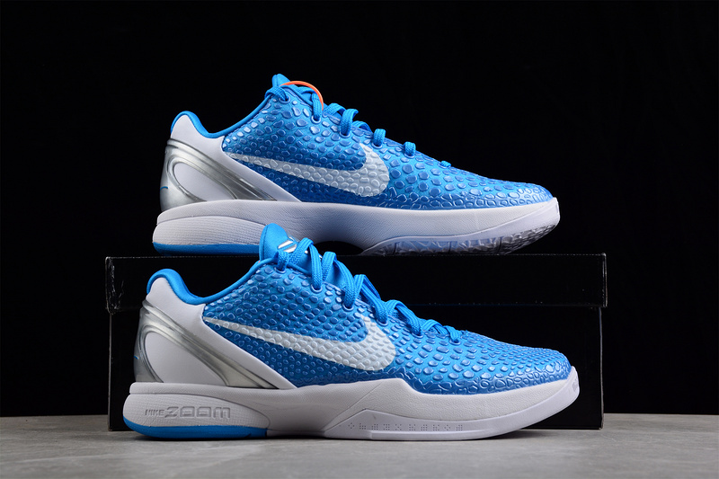 Zoom Kobe Vi Tb North Carolina Blue/White/Silver 13