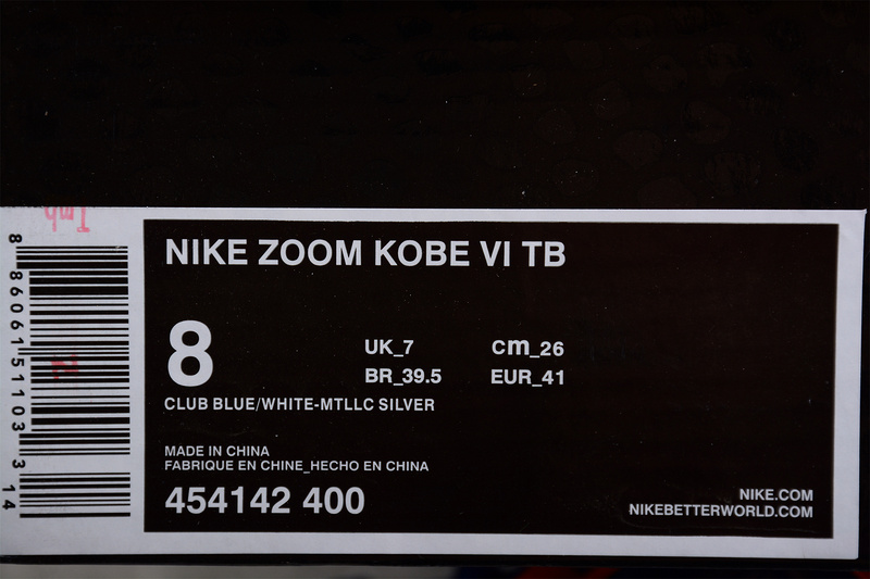 Zoom Kobe 6 Tb Varsity Royal/White-Metallic Silver 5