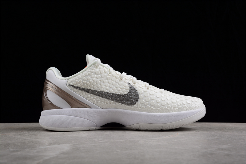 Zoom Kobe Vi Pe White/White/Black 25