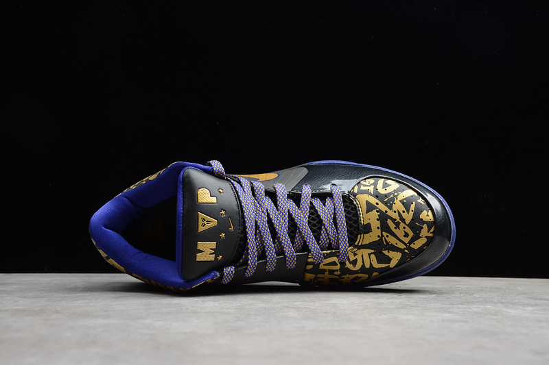 Kobe 4 Nba Final Mvp Away Black/Metallic Gold-Concord 5