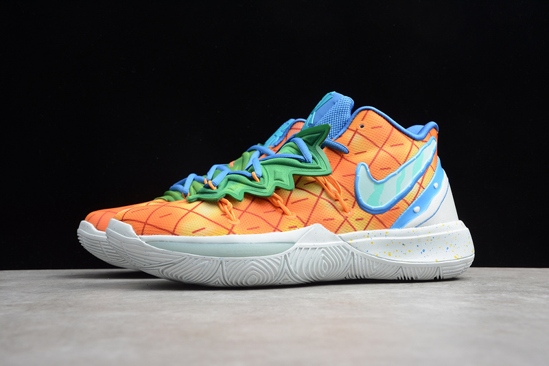 Kyrie 5 Spongebob Pineapple House Orange/Green-Blue 5