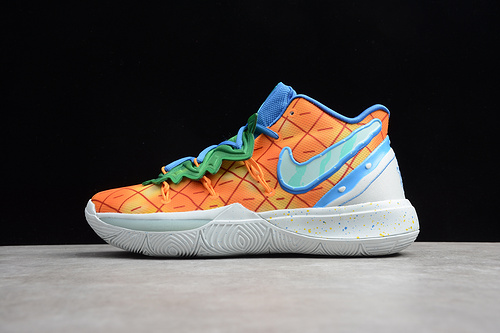 Kyrie 5 Spongebob Pineapple House Orange/Green-Blue 11