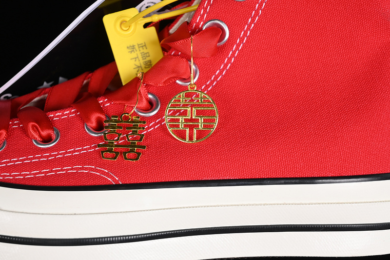 Chinatown Market X A Bathing Ape X Chuck Taylor All Star High Red/Ivory 7