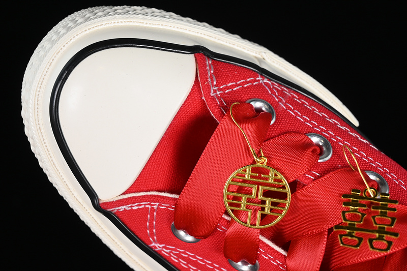 Chinatown Market X A Bathing Ape X Chuck Taylor All Star High Red/Ivory 27