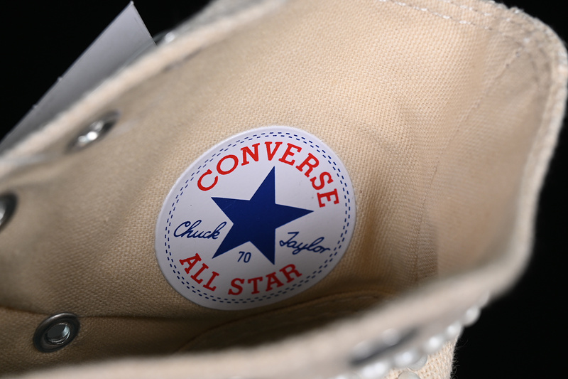 Converse Stussy Chuck 70 High 1970S Fossil/Natural Ivory/Black 23