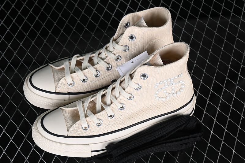 Converse Stussy Chuck 70 High 1970S Fossil/Natural Ivory/Black 29