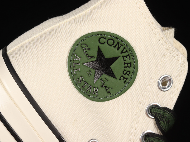 Chuck Taylor All Star 70S High White/Dark Green/Black 3