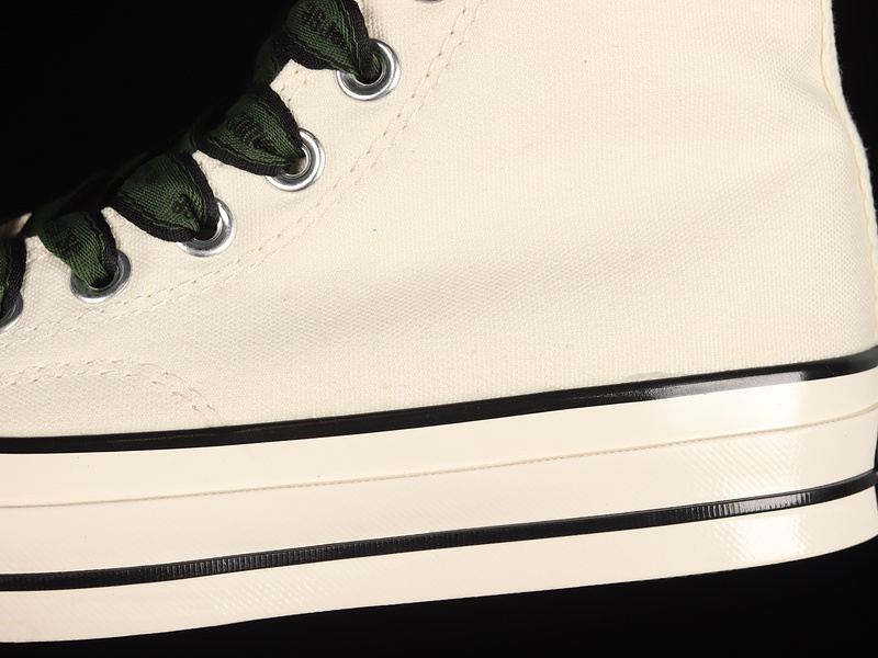 Chuck Taylor All Star 70S High White/Dark Green/Black 15