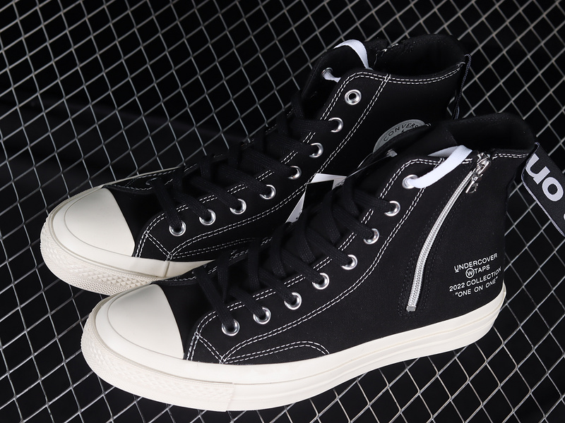 Undercover X Wtaps X Addict Chuck Taylor High Black/Black/Egret 3