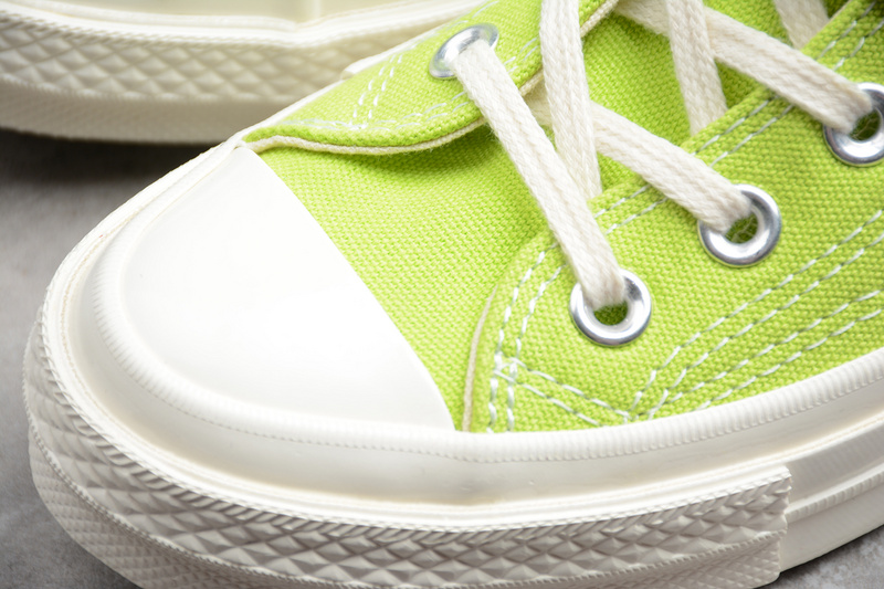 Play Cdg X Chuck Taylor 70 High Top Fluorescent Green/Egret 7