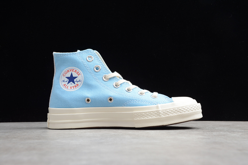 Play Cdg X Chuck Taylor 70 High Top Baltic Sea/Egret 9