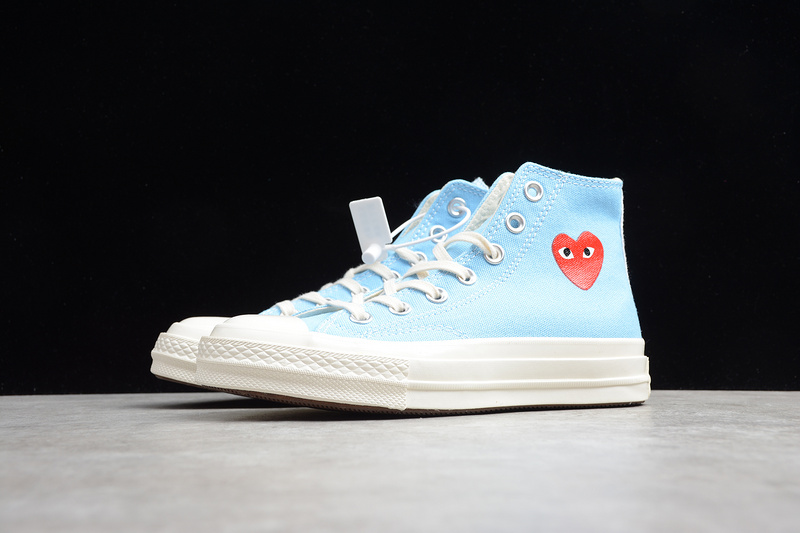 Play Cdg X Chuck Taylor 70 High Top Baltic Sea/Egret 13