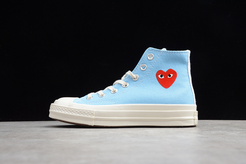 Play Cdg X Chuck Taylor 70 High Top Baltic Sea/Egret 15