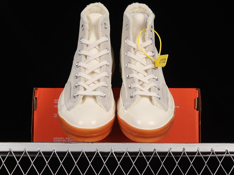 Chuck Taylor All-Star 70S High Light Grey/White/Orange 27