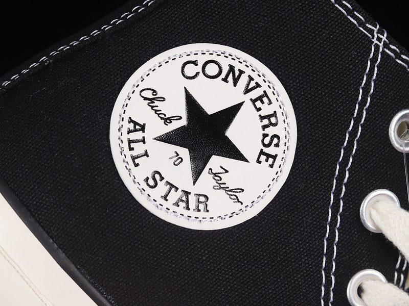 Chuck Taylor All-Star 70S High Varsity Letter Black/Black/Egret 19