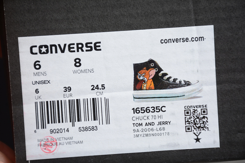 Tom And Jerry Chuck Taylor 70S All Star Low Top Black/White 13