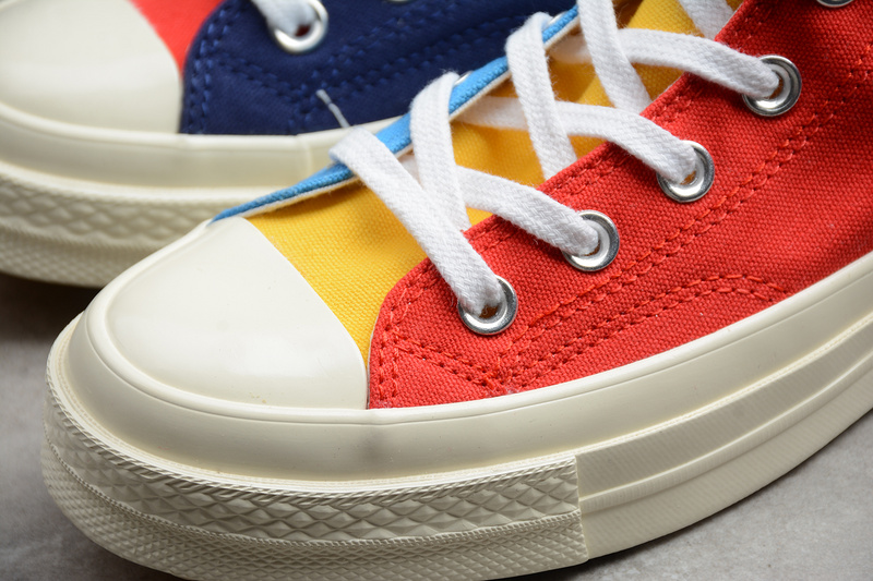 Golf Wang X Chuck Taylor 70S High Tri Panel Red/Blue/Yellow 5