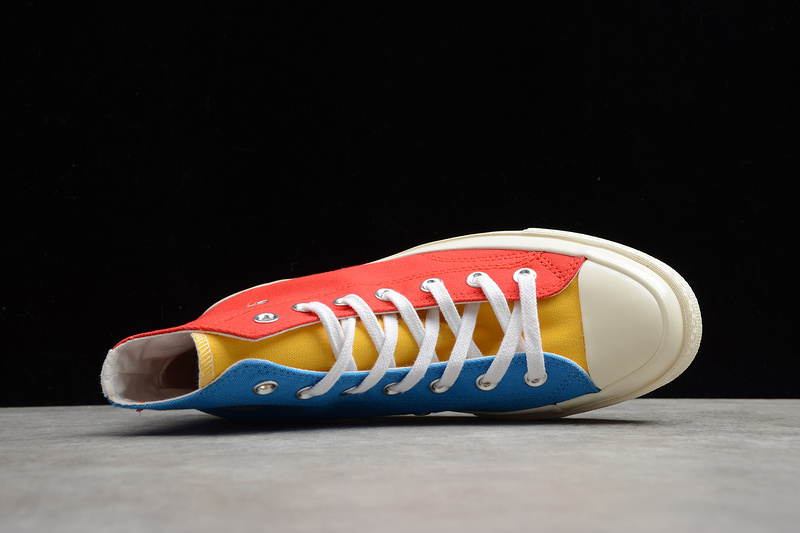 Golf Wang X Chuck Taylor 70S High Tri Panel Red/Blue/Yellow 7