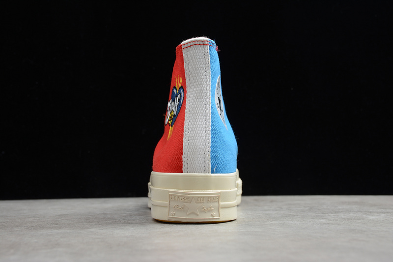 Golf Wang X Chuck Taylor 70S High Tri Panel Red/Blue/Yellow 9