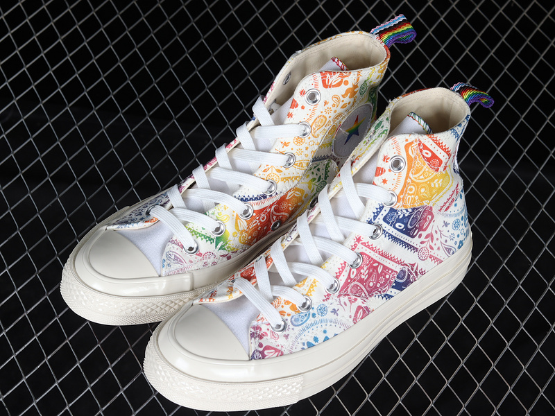 Chuck Taylor All Star 70S High Pride White/University Red/Multi Color 19