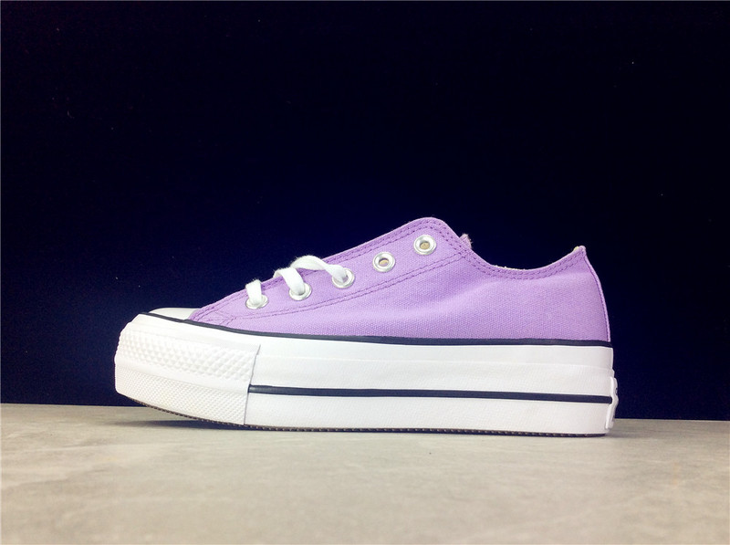 Chuck Taylor All Star Lift Low Top Washed Lilac/Black/White 19