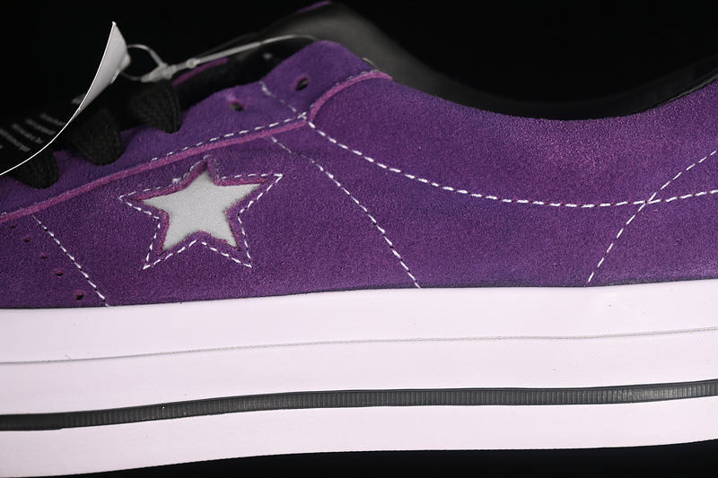 Converse One Star White/Black/Purple 19