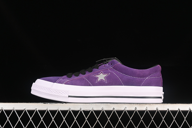 Converse One Star White/Black/Purple 21