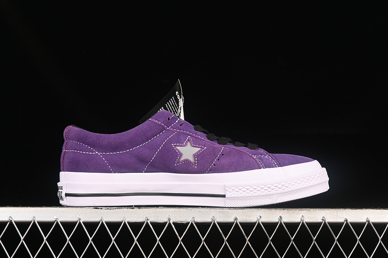 Converse One Star White/Black/Purple 29