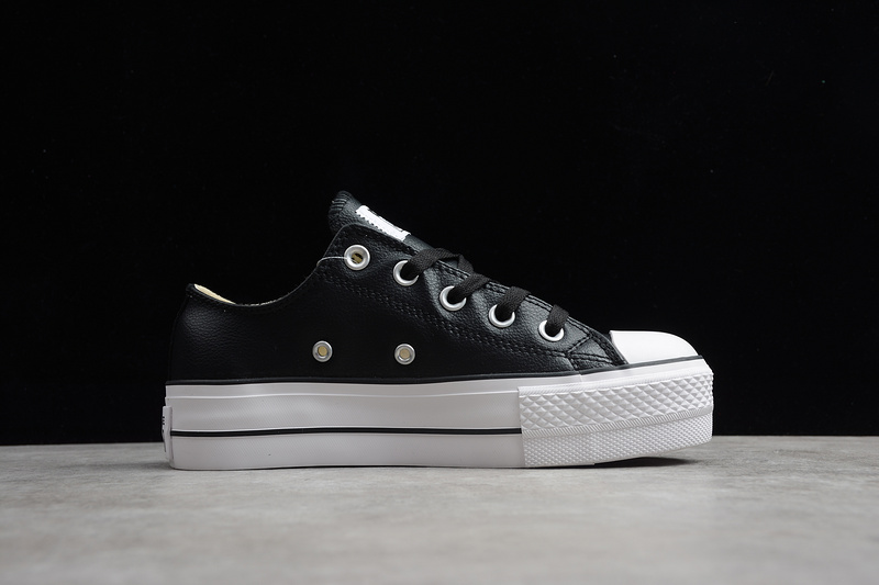 Chuck Taylor All Star Lift Clean Low Black/Black-White 3