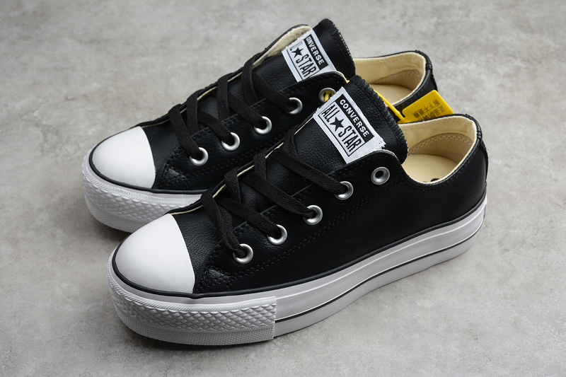 Chuck Taylor All Star Lift Clean Low Black/Black-White 5