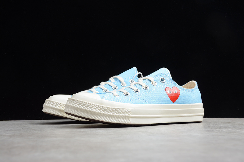 Play Cdg X Chuck Taylor 70S Low Top Baltic Sea/Egret 11