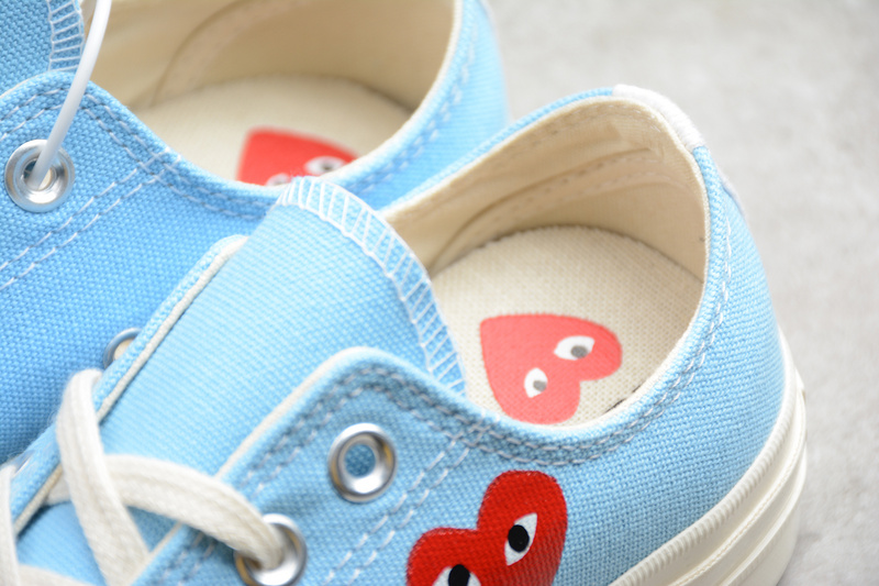 Play Cdg X Chuck Taylor 70S Low Top Baltic Sea/Egret 15