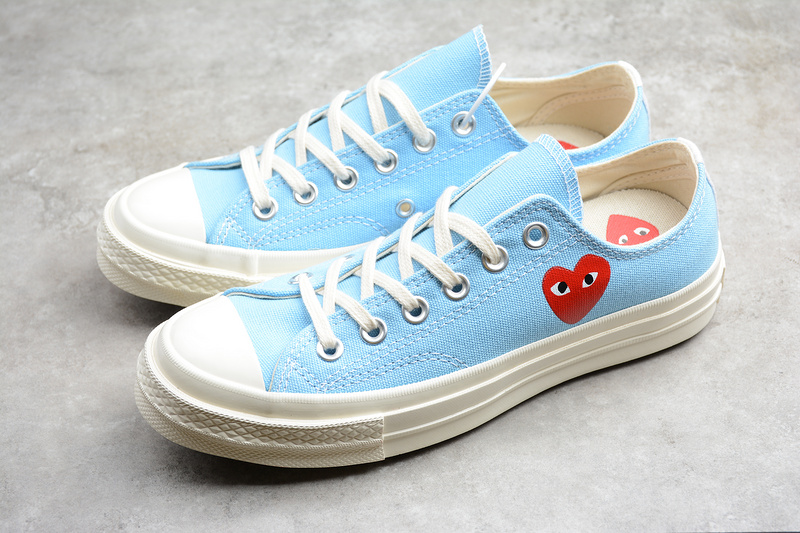 Play Cdg X Chuck Taylor 70S Low Top Baltic Sea/Egret 21