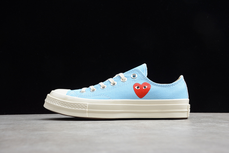 Play Cdg X Chuck Taylor 70S Low Top Baltic Sea/Egret 25