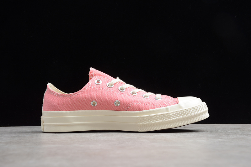 Play Cdg X Chuck Taylor 70S Low Top Strawberry Pink/Egret 3