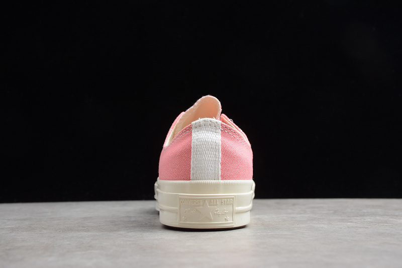 Play Cdg X Chuck Taylor 70S Low Top Strawberry Pink/Egret 13