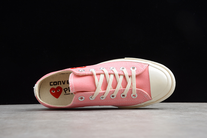 Play Cdg X Chuck Taylor 70S Low Top Strawberry Pink/Egret 23