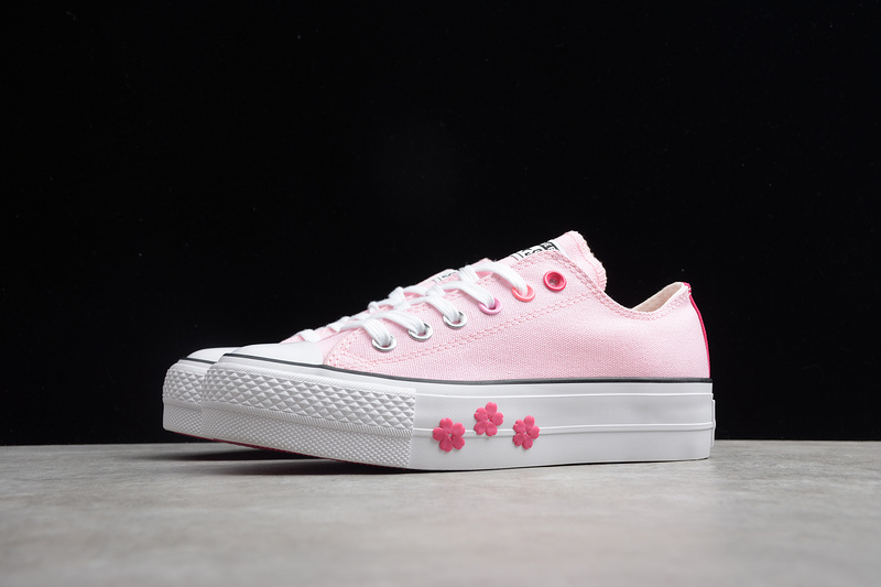 Chuck Taylor All Star Lift Pink/White/Florals White 7