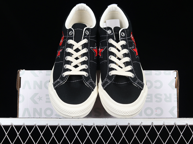 Comme Des Garçons Play X One Star Black/Red/White 3