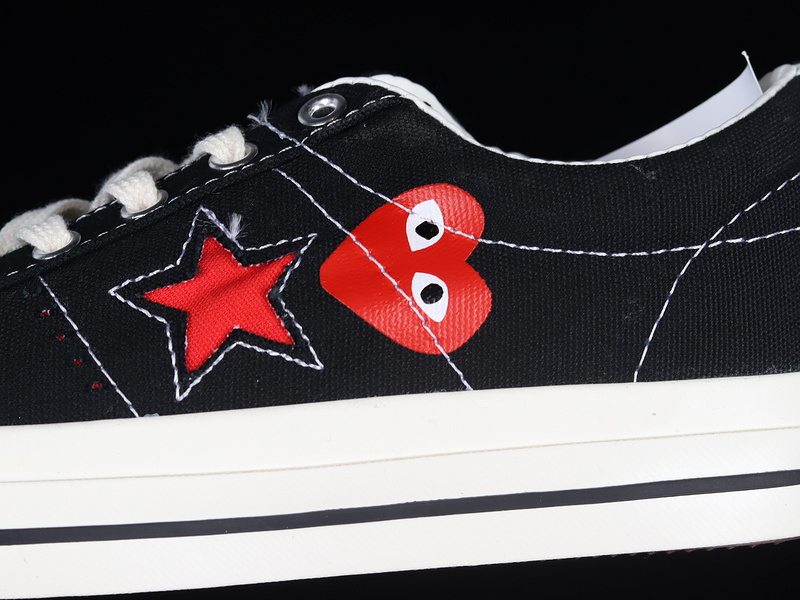 Comme Des Garçons Play X One Star Black/Red/White 19