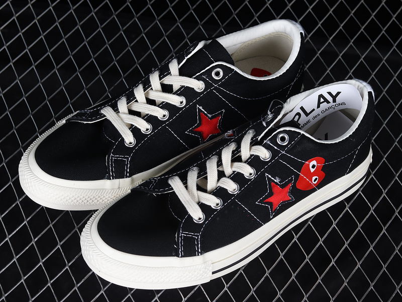 Comme Des Garçons Play X One Star Black/Red/White 23