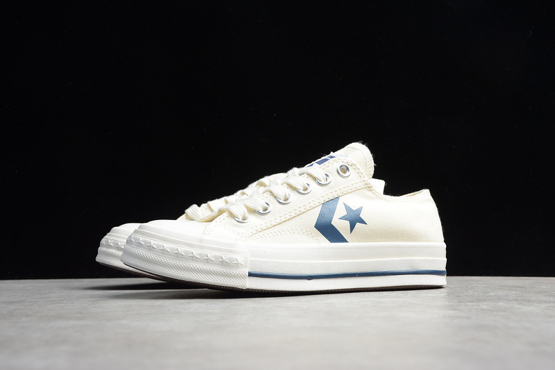 One Star Shoes White/Navy Blue 23