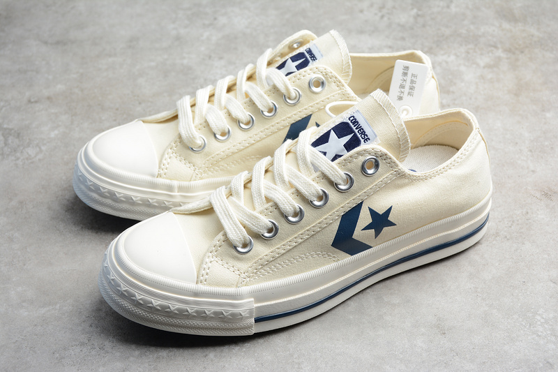 One Star Shoes White/Navy Blue 27