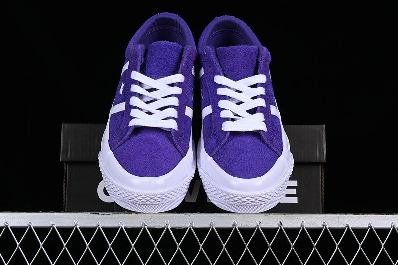 Converse One Star Bars Suede White/Purple 9