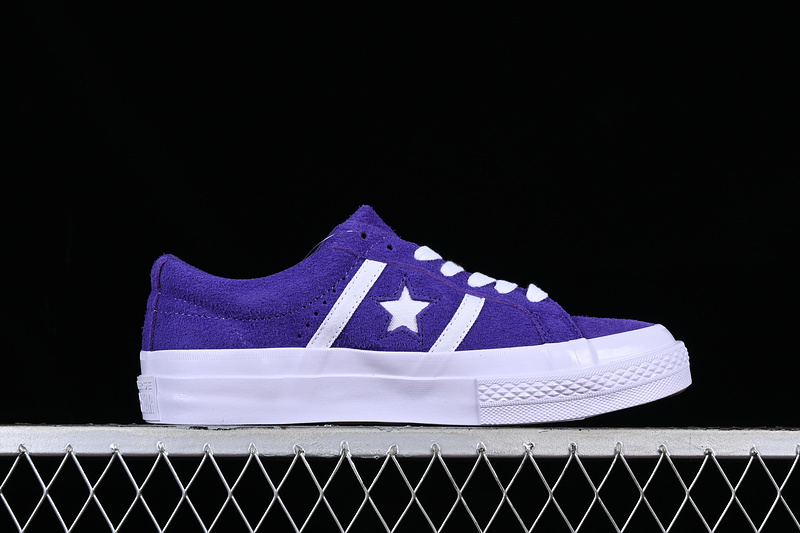 Converse One Star Bars Suede White/Purple 21