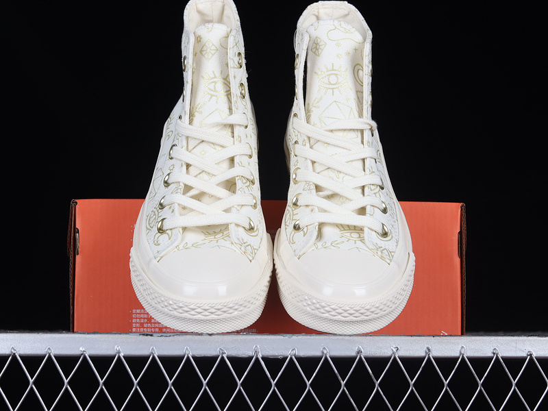 Chuck 70 High Golden Elements Egret/Light Gold/Black 13