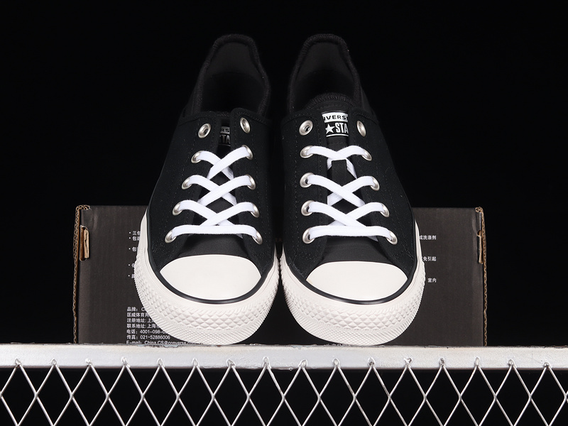 Chuck Taylor All Star Low Crush Heel Black/White/Egret 11